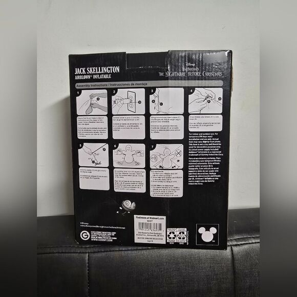 Santa Jack Skellington Wish List Gemmy Airblown Inflatable 5.5 ft Christmas New - Picture 5 of 5